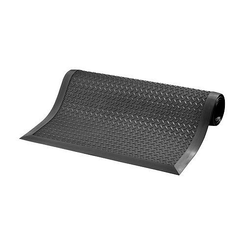 Protiúnavová průmyslová rohož Cushion Flex®, černá, 101 x 202 cm