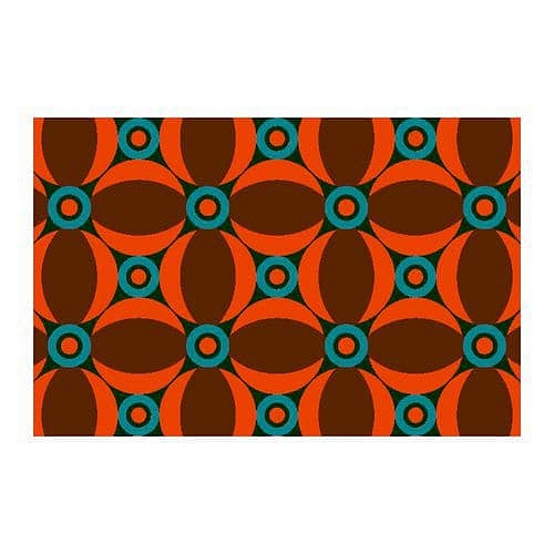 Vnitřní čisticí rohož Déco Design™ Imperial Retro, oranžová, 60 x 90 cm