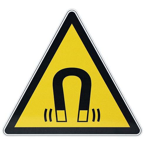 Výstražná tabulka Manutan Expert - Magnetické pole, hliník, 120 mm