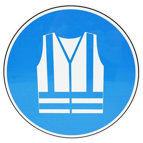 Příkazové značení Manutan Expert - Používej reflexní vestu, hliník, 300 mm