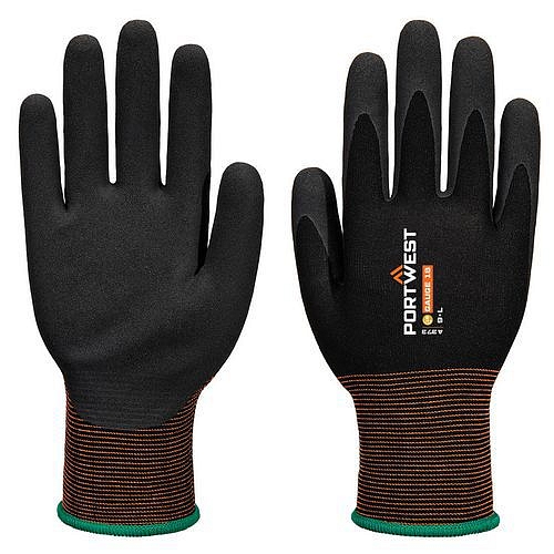 Rukavice GP Grip 18 z latexu s pískovou úpravou, černá, vel.XL