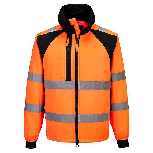 WX2 Eco Hi-Vis pracovní bunda, černá/oranžová, vel.XXL