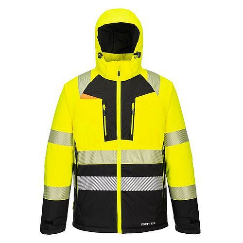 DX4 zimní bunda Hi-Vis třída 2, černá/žlutá, vel.XXXL