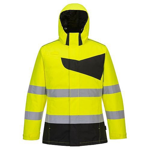 Zimní bunda PW2 Hi-Vis, černá/žlutá, vel.XXXL