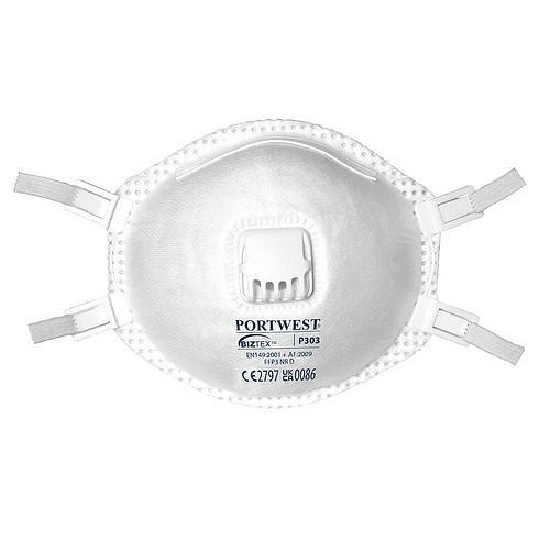 Respirátor FFP3 s ventilkem Dolomite (Pk10), bílá