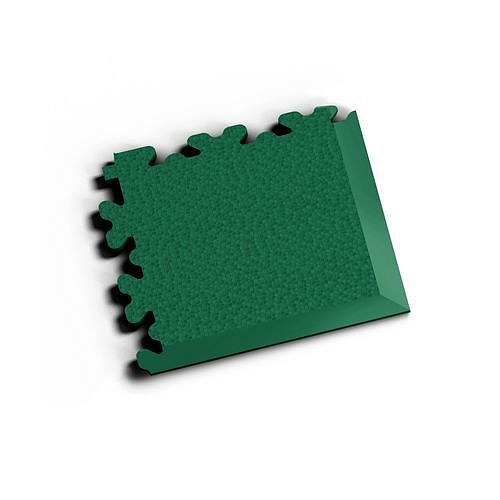 Zátěžová podlaha Fortelock XL, dezén hadí kůže, roh, zelený