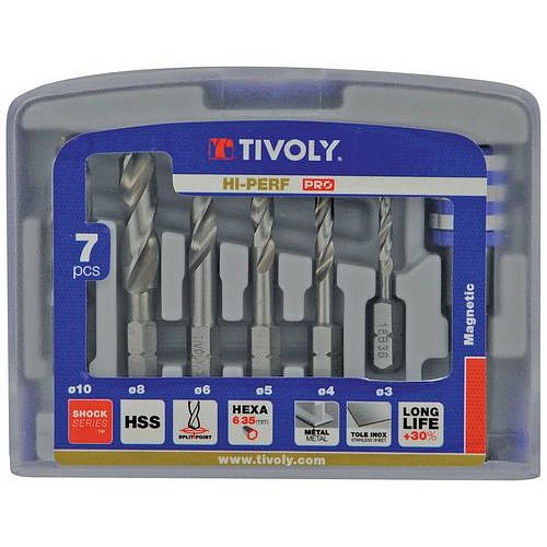 Sada vrtáků Tivoly HSS Shock, 7 ks