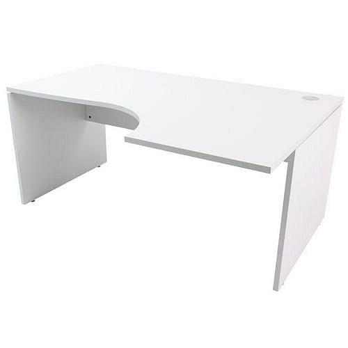 Kancelářský stůl Manutan Expert, 72 x 180 x 110 cm, levé provedení, šedá