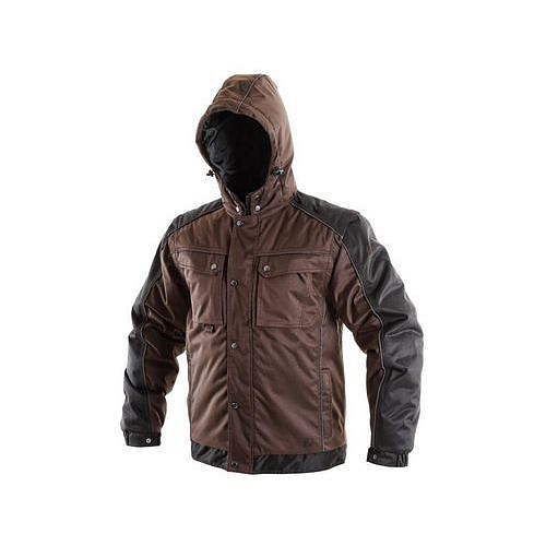 Pánská zimní bunda IRVINE, hnědo-černá, vel. S