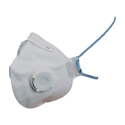 Skládací respirátor s ventilkem, stupeň ochrany FFP2, 10 ks