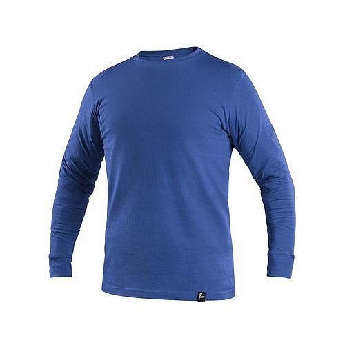 Tričko  PETR, dlouhý rukáv, středně modré, vel. L