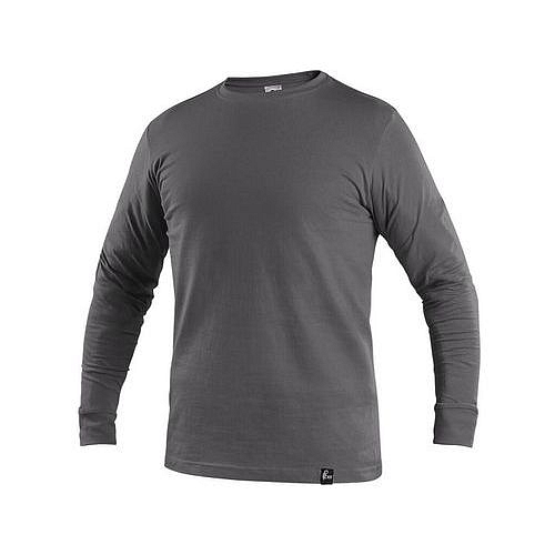 Pánské tričko s dlouhým rukávem CXS, tmavě šedé, vel. XXL