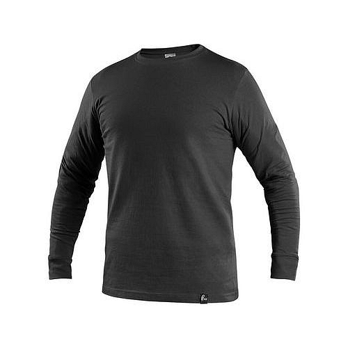 Pánské tričko s dlouhým rukávem CXS, černé, vel. XXXL