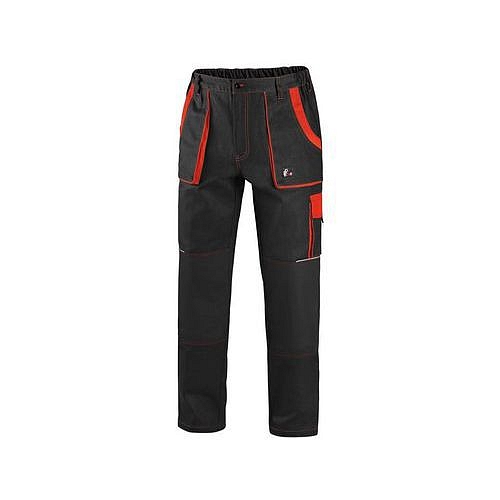 Pánské montérkové kalhoty CXS, černé/oranžové, vel. 50