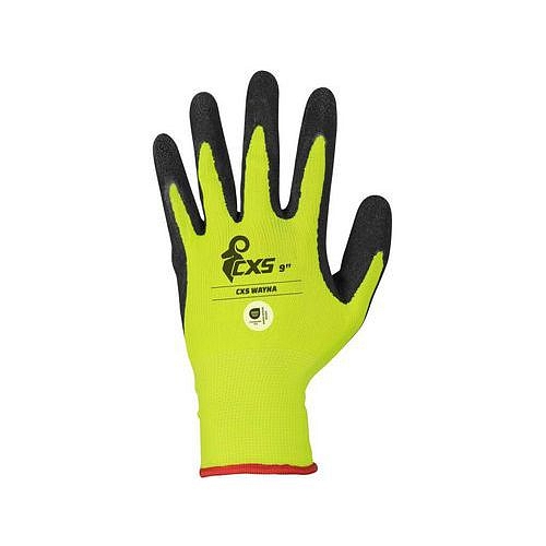 Rukavice WAYNA, máčené v latexu s pískovou úpravou, vel. 7