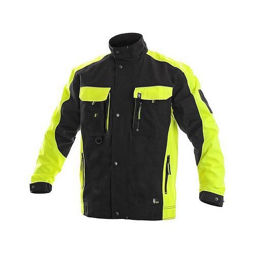 Blůza CXS SIRIUS BRIGHTON, zimní, pánská, černo-žlutá, vel. 48-50