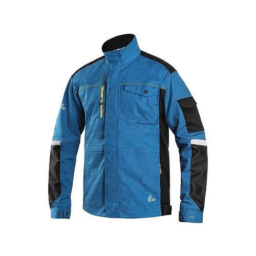 Blůza CXS STRETCH, 170-176cm, pánská, středně modrá-černá, vel. 60