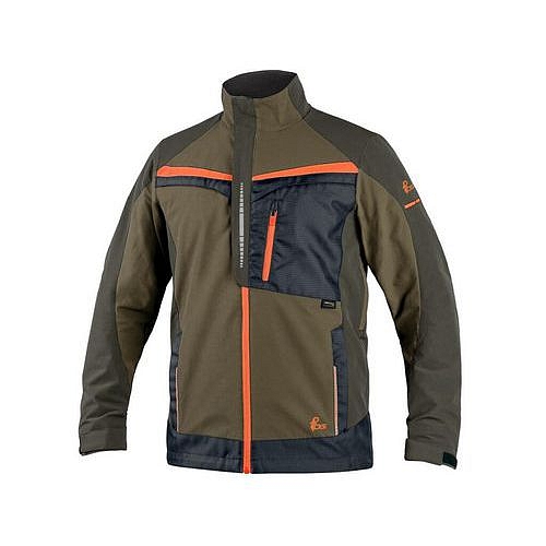 Blůza CXS NAOS, pánská, zeleno-zelená, HV oranžové doplňky, roz. 64