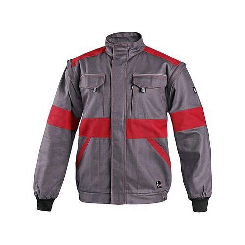 Pánská montérková blůza CXS, šedá/červená, vel. 50