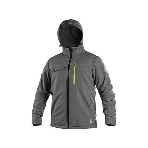 Bunda CXS STRETCH, pánská, softshell, šedá, vel. 3XL