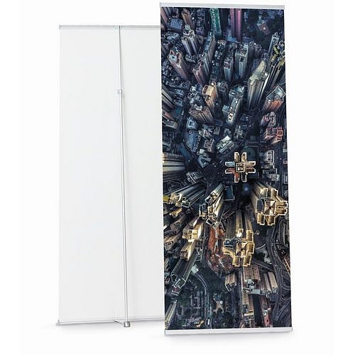 L-Banner Telescopic, nastavitelná výška 80x160-220cm