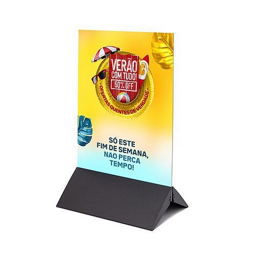 Panelbase Aluminium Black, černá základna pro potištěné reklamní panely, 50cm