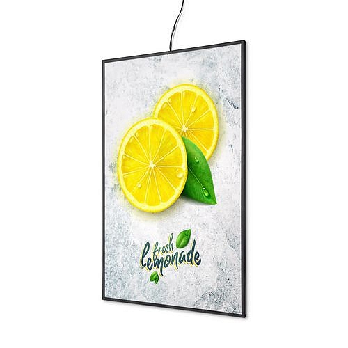 LED světelný zasouvací plakátový rám Slim jednostranný, A2