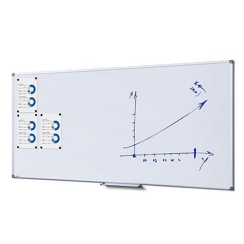 Popisovatelná magnetická tabule - Whiteboard  SCRITTO® 100x200 cm, lakovaný povrch