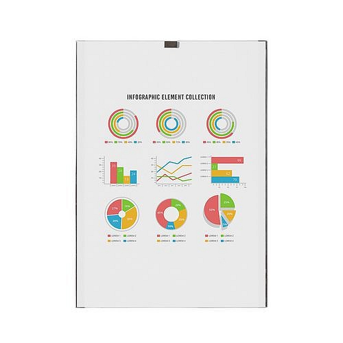 Magnetická letáková kapsa pro všechny magnetické povrchy vitrín, áček a klaprámů, A3