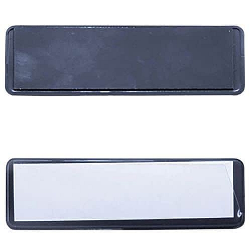 Informační štítky na regály Manutan Expert, magnetické, 100 x 30 mm, 100 ks, černé