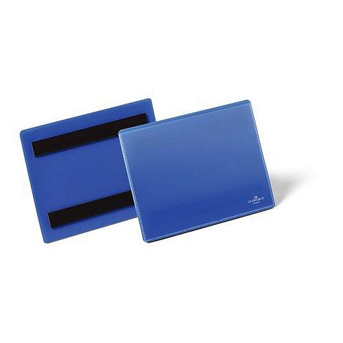 Magnetické kapsy na štítky A6, na šířku, tmavě modrá