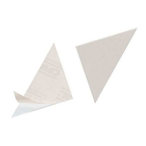 Trojúhelníkové kapsy CORNERFIX, 75 x 75 mm, samolepicí