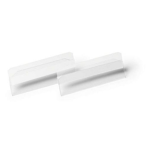Držáky etiket HARD COVER, A5, 100 x 38 mm, transparentní