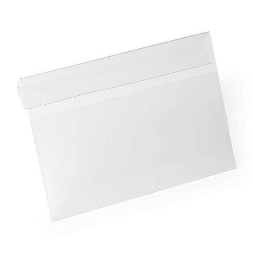 Závěsné kapsy HARD COVER s plastovým úchytem, A5, na šířku