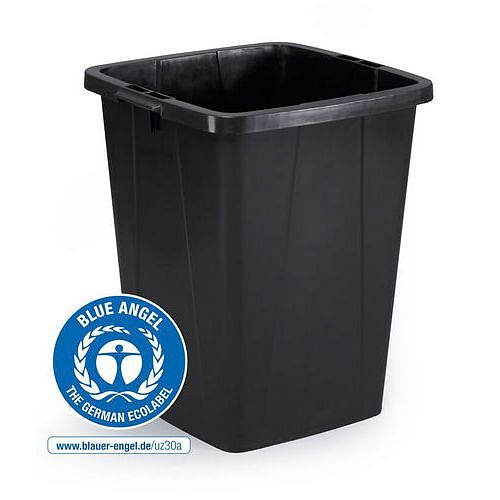 Odpadkový koš DURABIN ECO, objem 90L,  černá