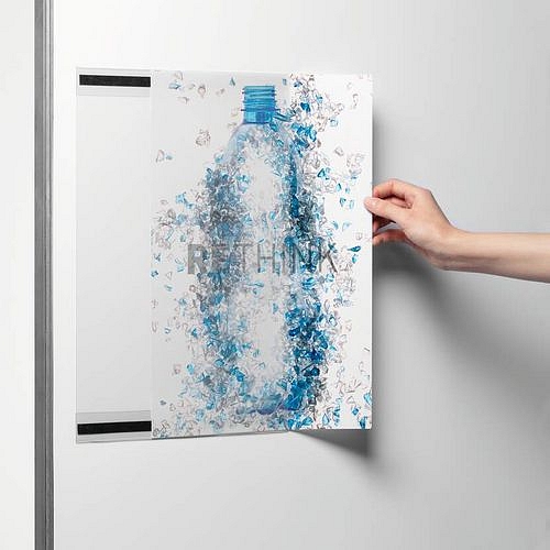 Magnetické kapsy rPET, A3, transparentní