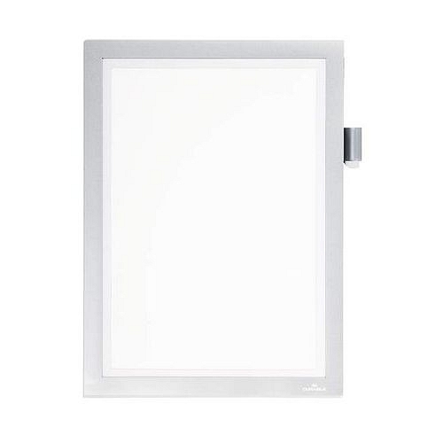 Informační rámeček, DURAFRAME NOTE, A4, stříbrná