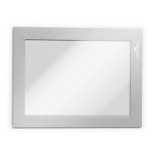 Informační rámeček, DURAFRAME MAGNETIC, A6, stříbrná