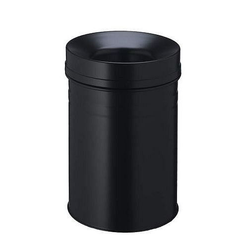 Samozhášecí odpadkový koš SAFE+, 15L, černá