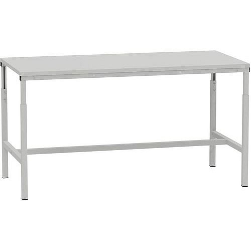 Výškově nastavitelný dílenský ESD stůl Kovona, 150 x 70 x 66 - 100 cm