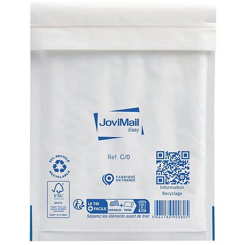 Zásilkové obálky z bublinkové fólie, 150 x 210 mm, 100 ks