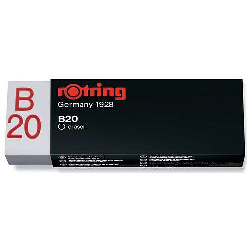 Guma mazací Rotring Rapid-Eraser B20, 20 ks