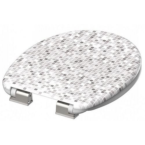 WC prkénko Schütte, soft close, Mosaik Grau