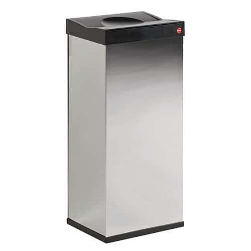Černý chromovaný koš 60 L 34 x 26 x 72