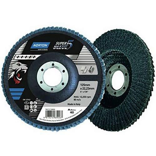 Sada brusných kotoučů Norton SB5, lamelový, 125 x 22 mm, zrnitost 60, 10 ks