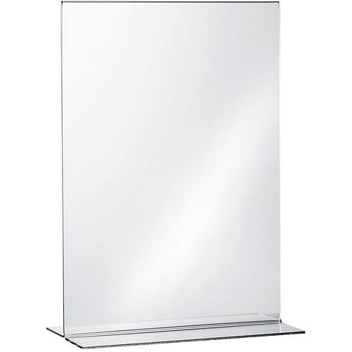 Plexi stojánek na letáky Manutan Expert, typ T na výšku, A4