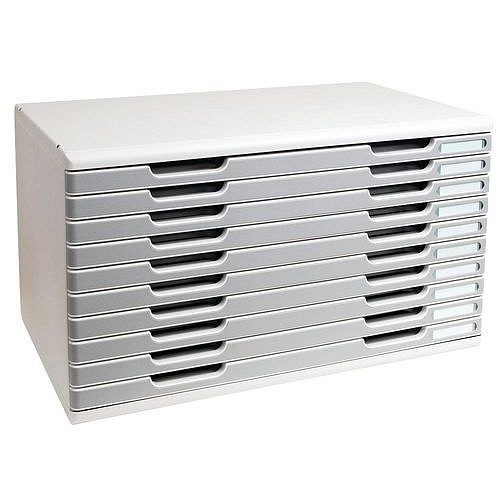 Zásuvkový modul Multiform A3, 10 zásuvek, šedý