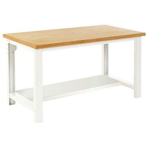 Pracovní stůl Bott Cubio, multiplex, pevná police, 75 x 200 cm