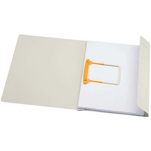 Papírové spisové desky Jalema Secolor Clip, šedé, 10 ks