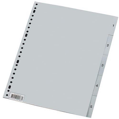 Číselné rozdružovače Kangaro, A4, 1 - 5, 25 ks